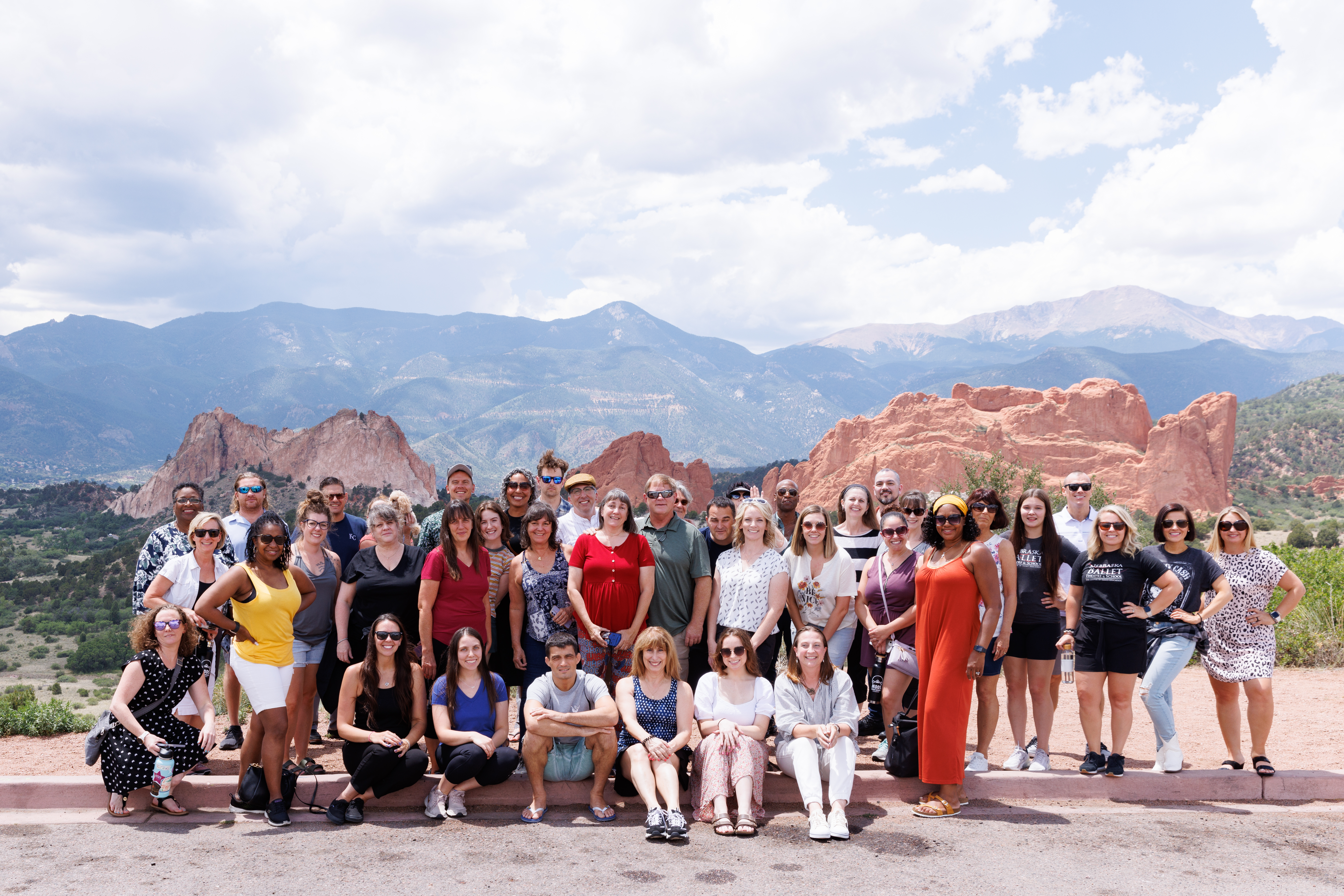 Dance studio owner teaching students