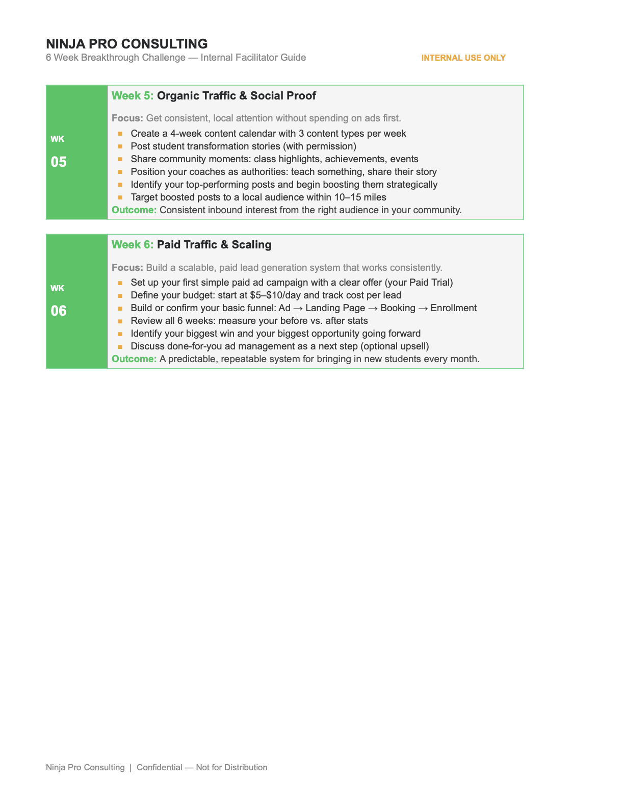 Itemized Program