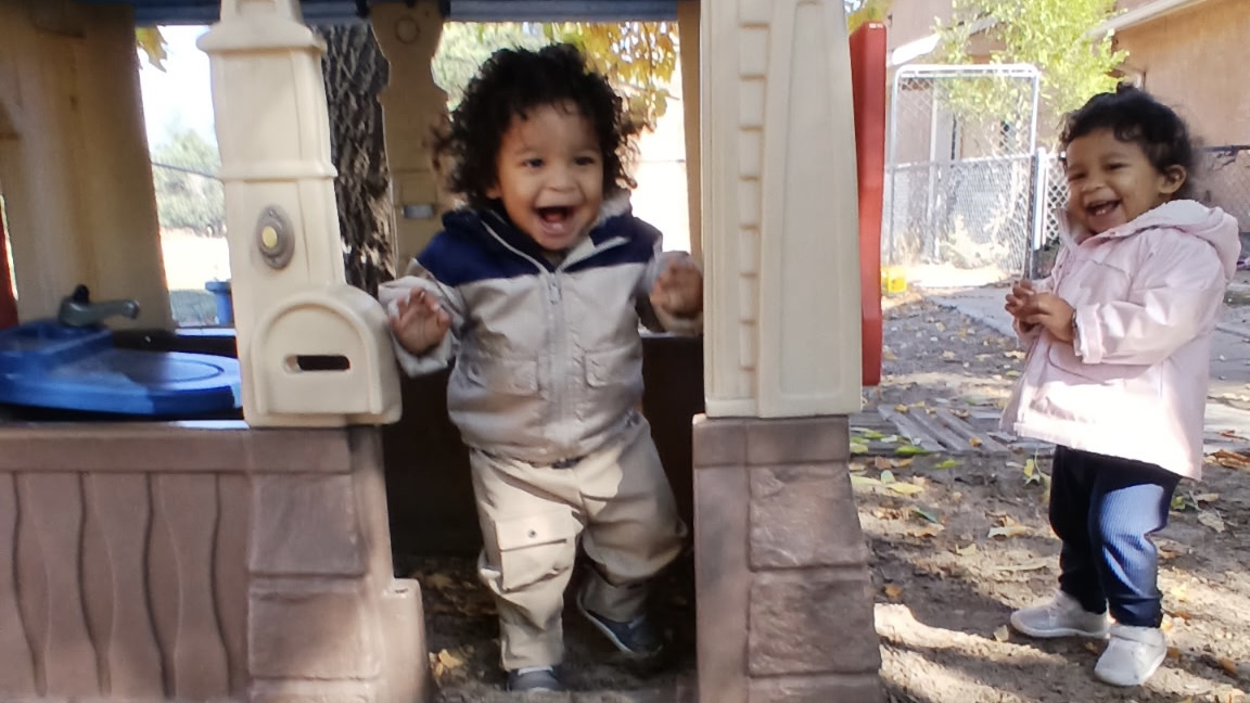 Children playing on playground
