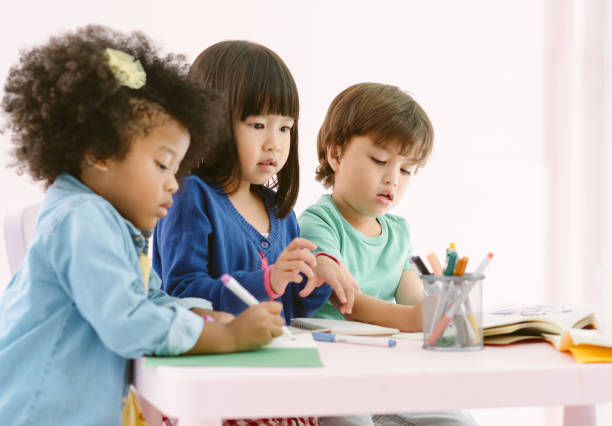 preschool aged kids coloring